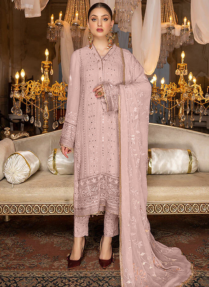 Rose gold pakistani clearance dress